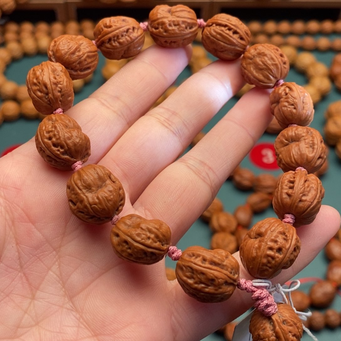 文玩核桃手串15尺寸佛头