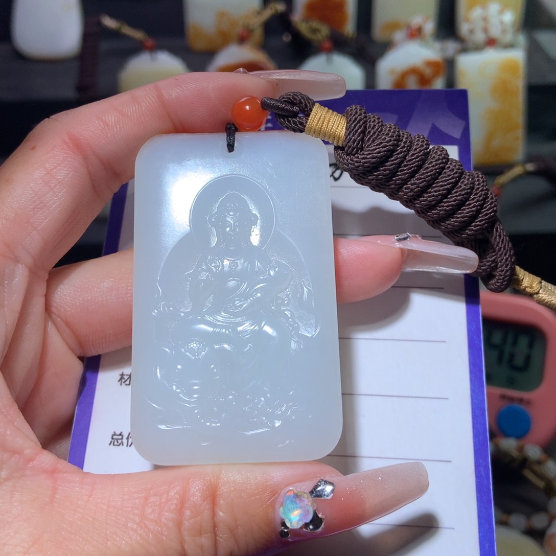 和田玉挂件未镶嵌龙**贵