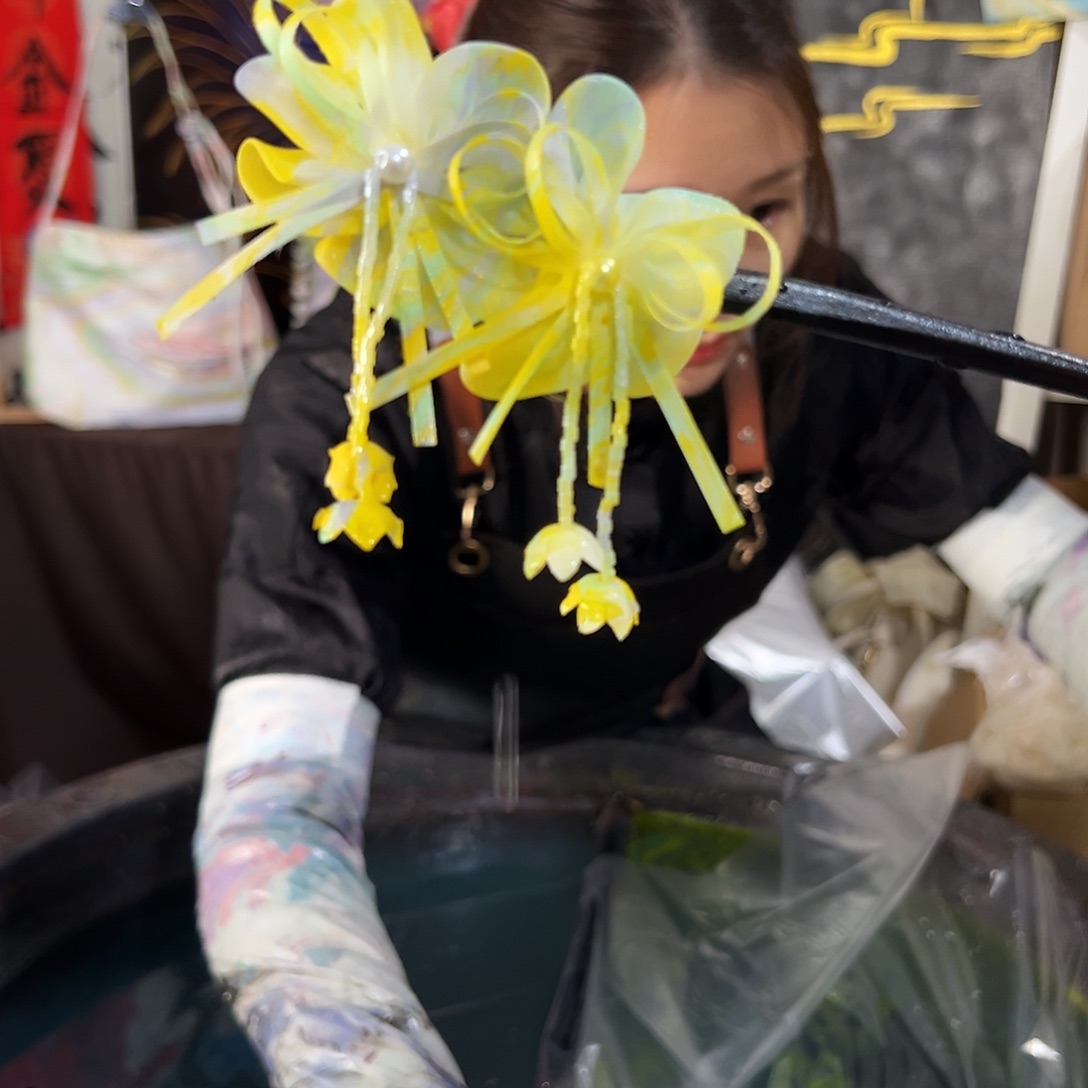 231风铃花发簪柠檬芋圆