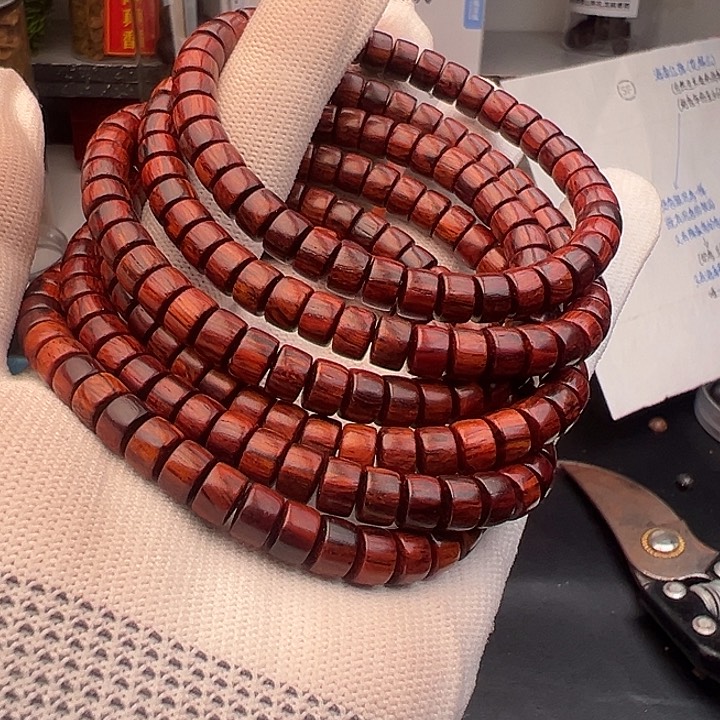 藤类海南红降药片珠5-7尺寸58.8