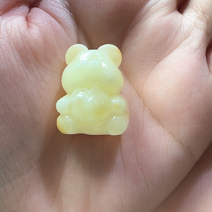 琥珀裸石未镶嵌u*小熊