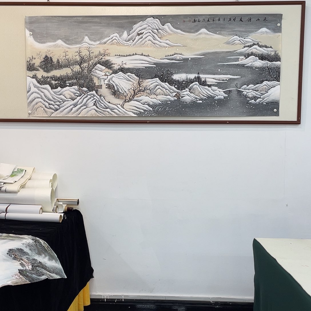 国画凌行志手绘作品