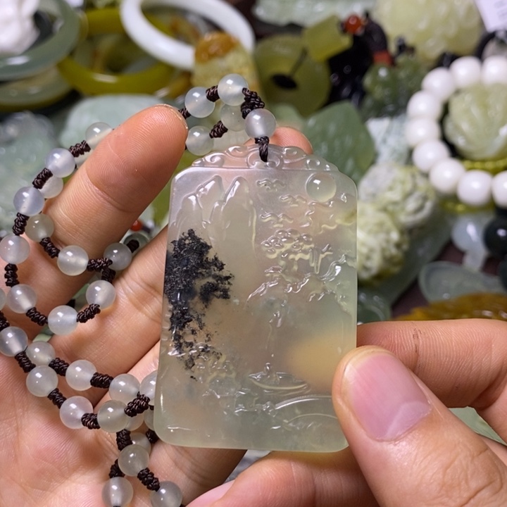 岫玉岫玉挂件未镶嵌