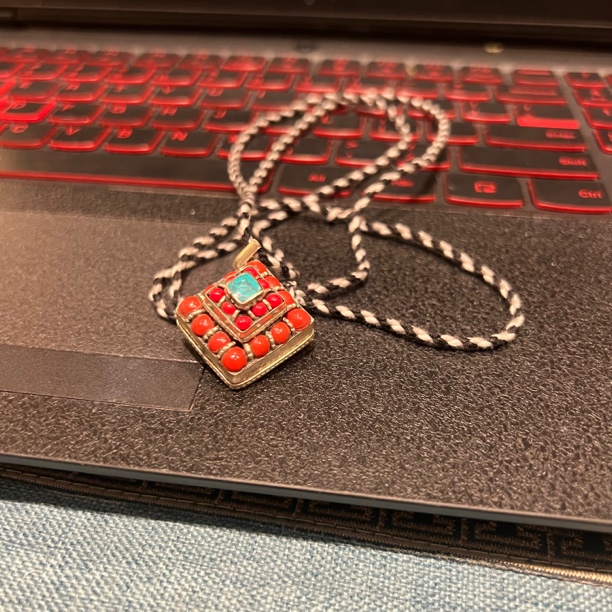 铜亚克力吊坠 非金属亚克力吊坠 十相自在特色拼色手工吊坠