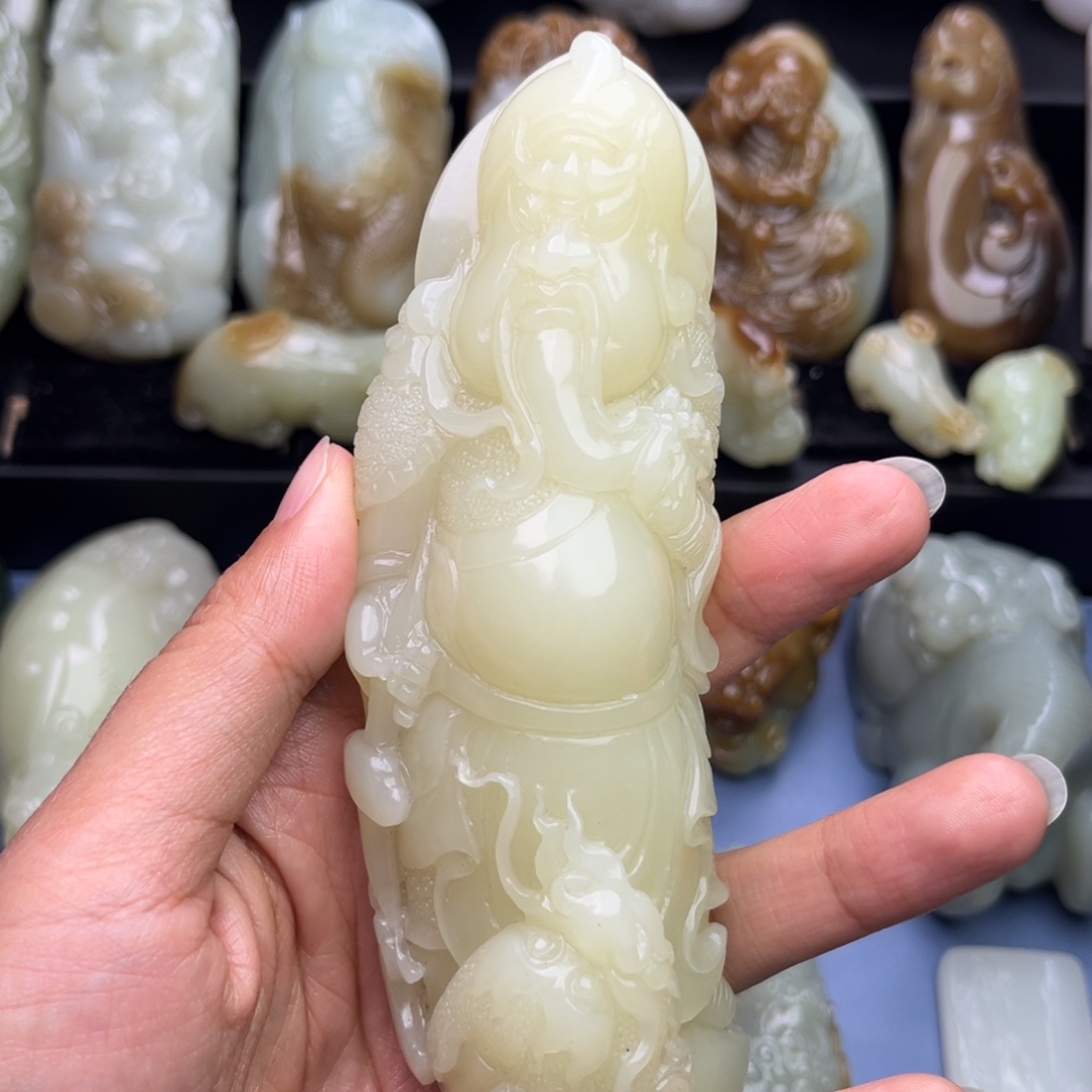 和田玉未镶嵌挂件