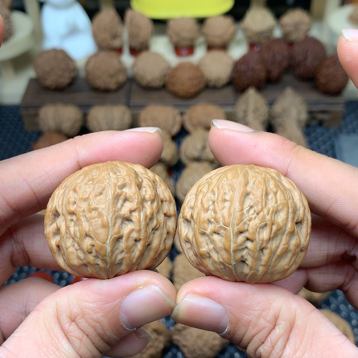 【闪购商品】文玩核桃把件全品铁锤妹妹狮子头39文玩核桃