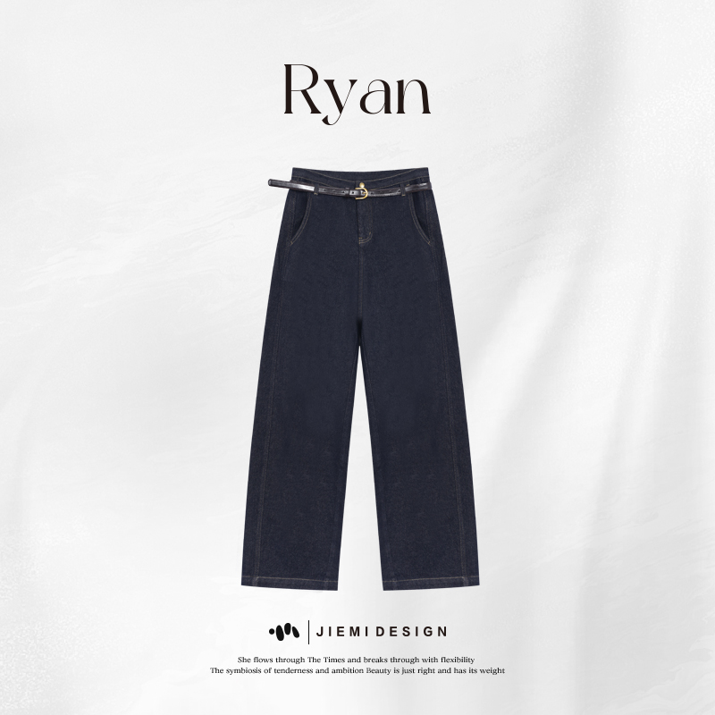 【石头Ryan】牛仔玩家丨一代又一代玩家的呐喊高腰牛仔裤W58KZ005