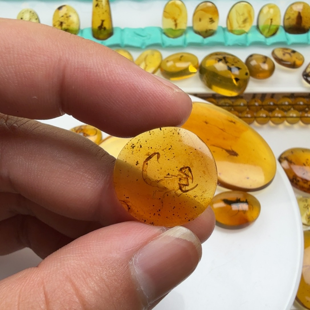 未镶嵌琥珀裸石缅甸天然琥珀虫珀