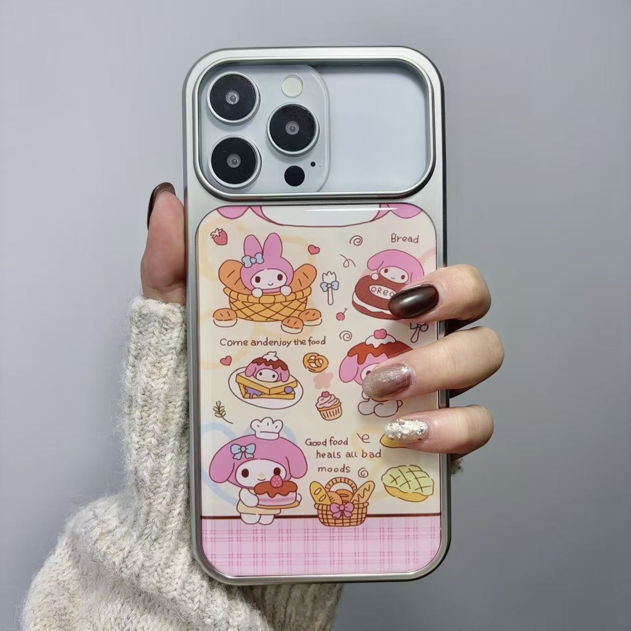 银边滴胶手机壳防摔可爱卡通夏天