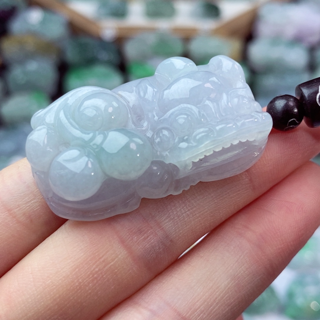 翡翠未镶嵌颈饰天然