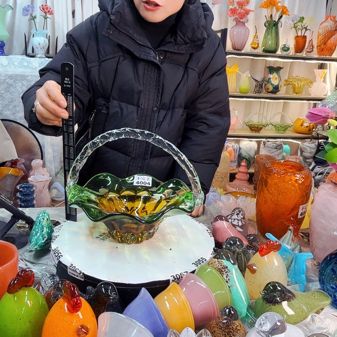 果篮家悦美居琉璃摆件不完美