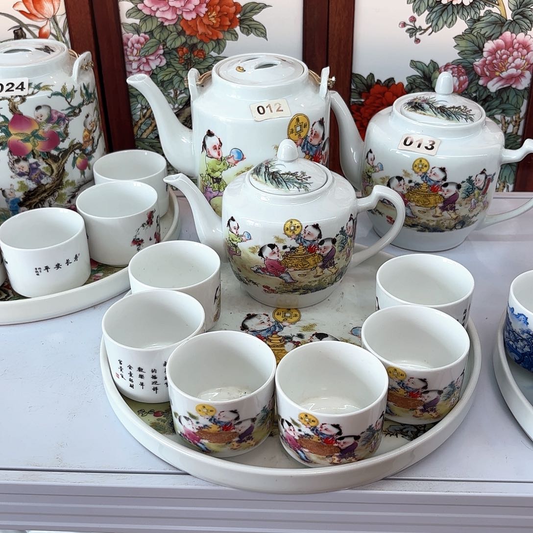 壶招财进宝一斤侧把壶➕10个杯子➕茶盘