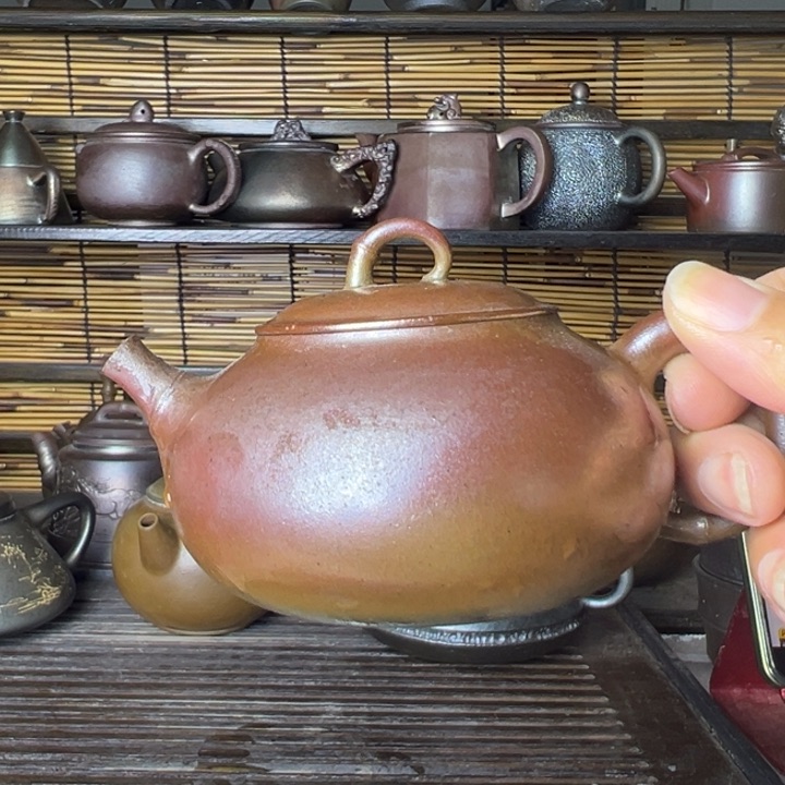 紫泥壶柴烧坭兴陶壶