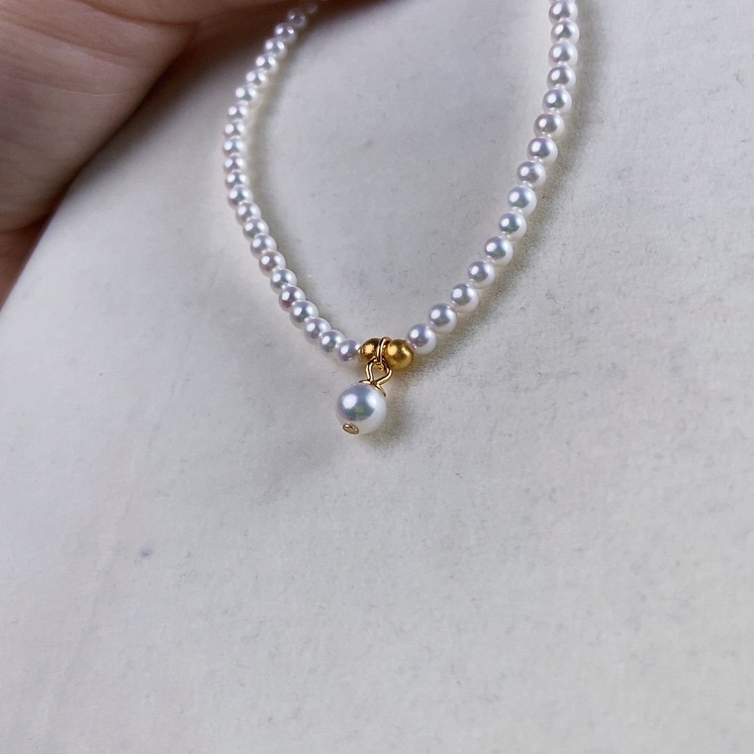 淡水珍珠手绳银S925镶嵌