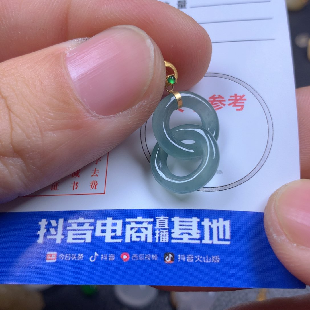 【闪购商品】翡翠颈饰18K金镶嵌翡翠