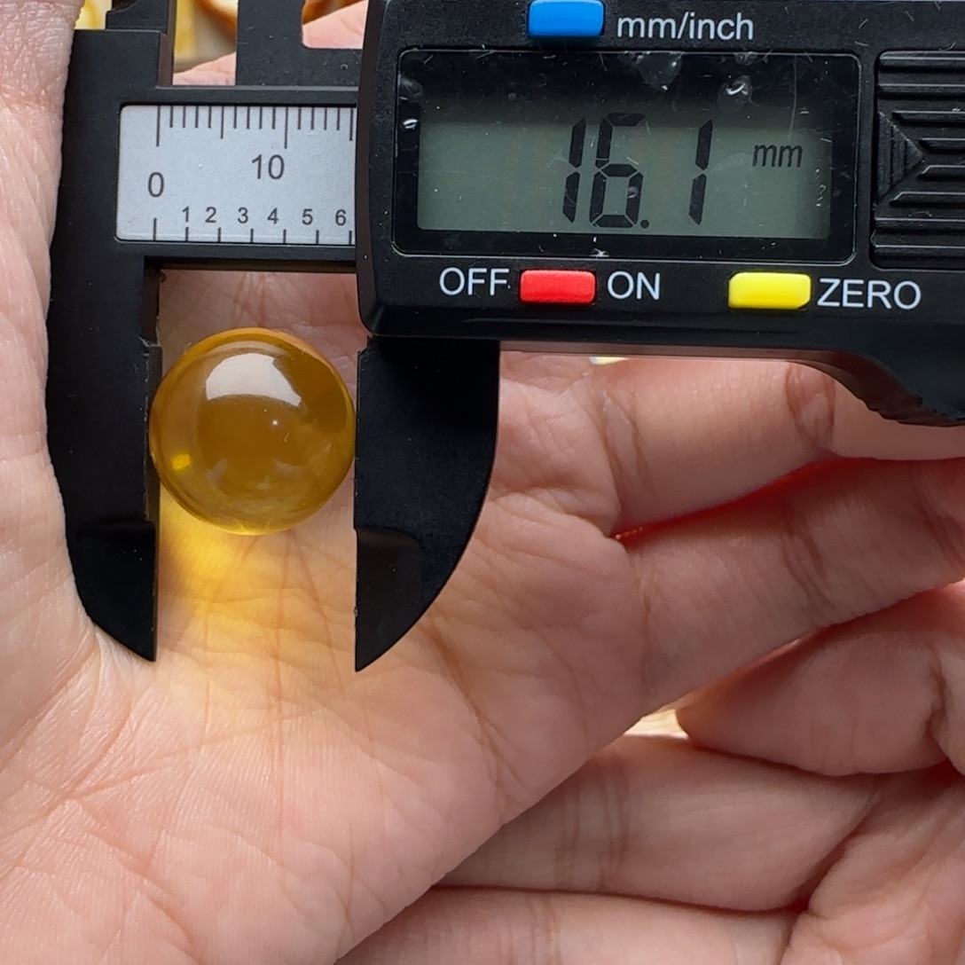 蜜蜡未镶嵌裸石蜜蜡圆珠微瑕