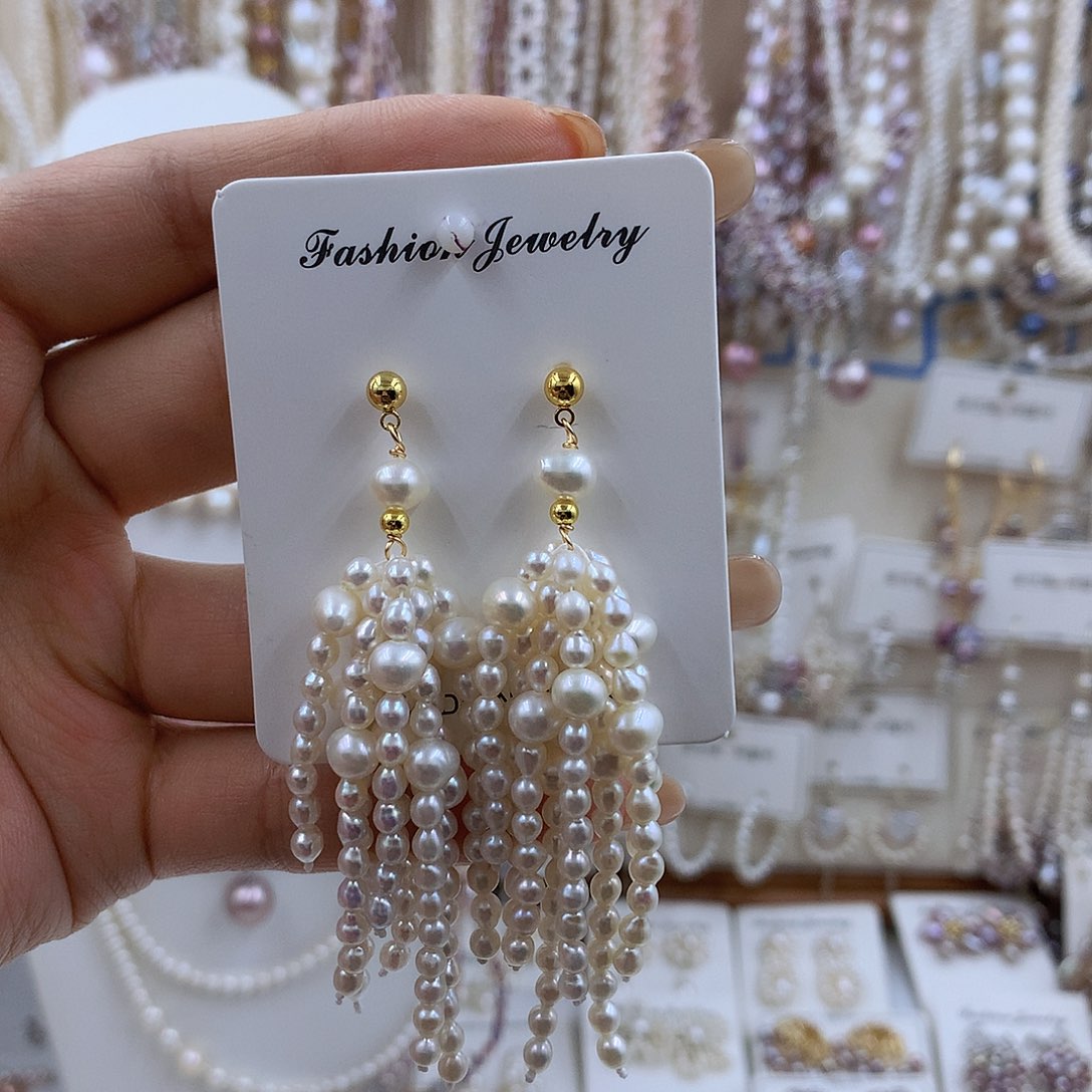 项链银S925镀金镶嵌淡水珍珠