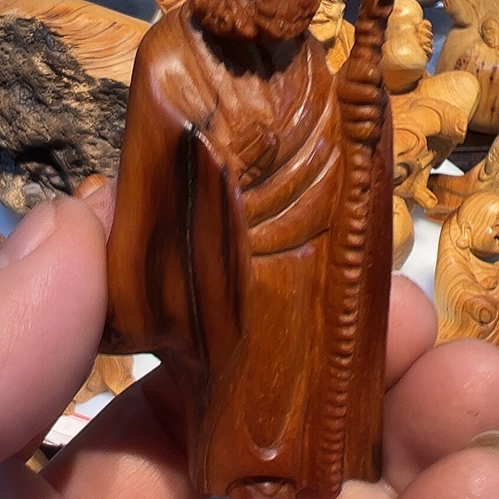 成***禅柏木（崖柏）传统木雕手工艺术品