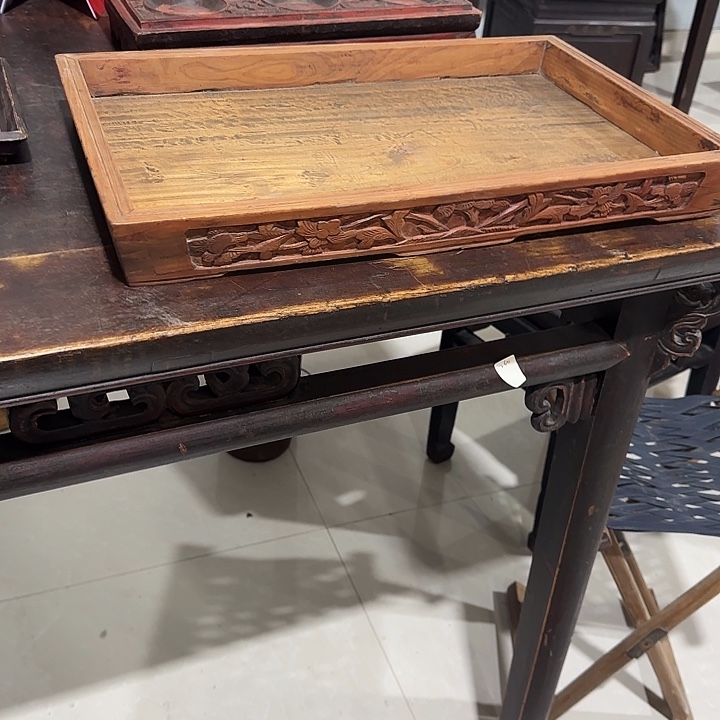 E***u有机玻璃老家具仿古老盘子