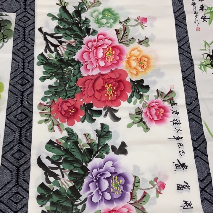 枕书斋画廊的直播间