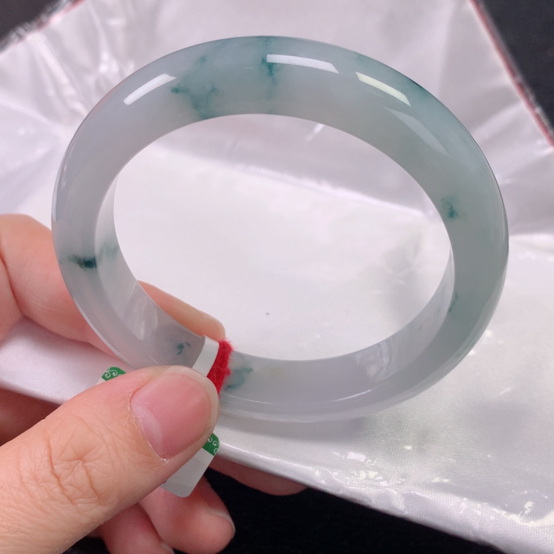 未镶嵌手镯翡翠缅甸天然翡翠手镯55