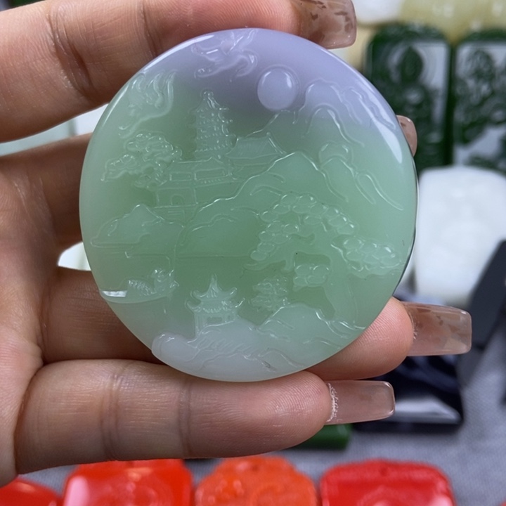 和田玉未镶嵌颈饰