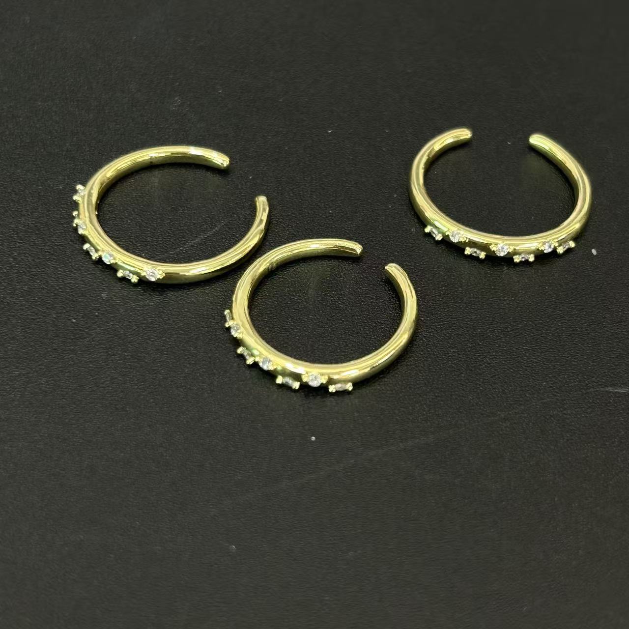 非金属莫桑石戒指 七星连珠戒指（多样性发一件）