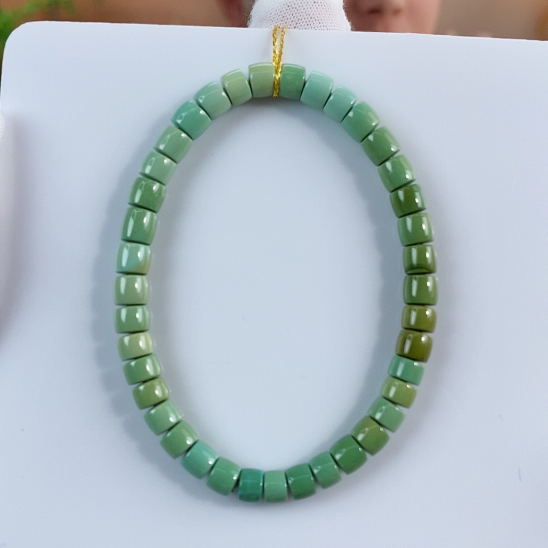 绿松石珠宝奇石未镶嵌5mm