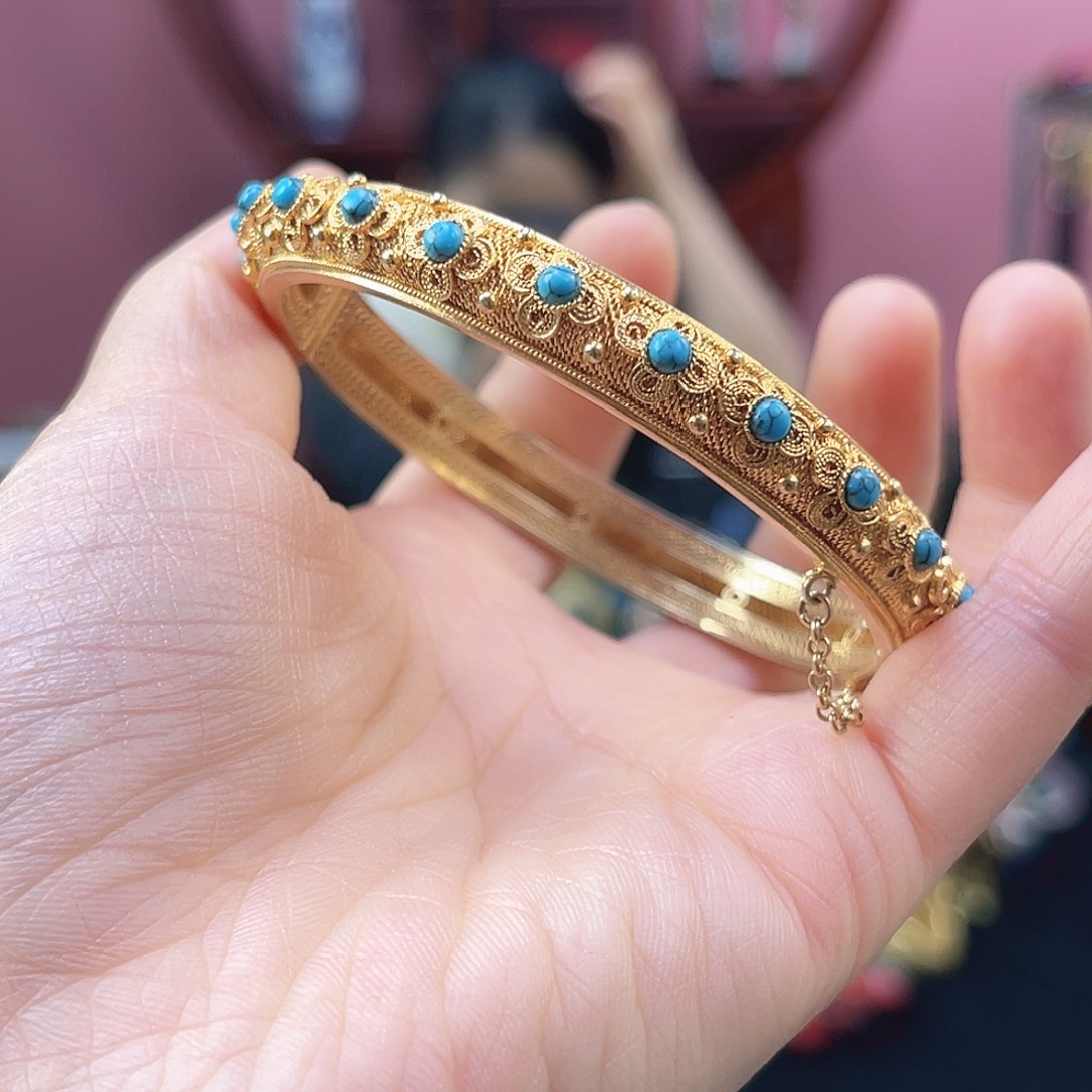 非遗花丝镶嵌镯子63