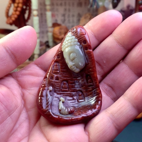 岫岩河磨玉（透闪石质玉）颈饰未镶嵌