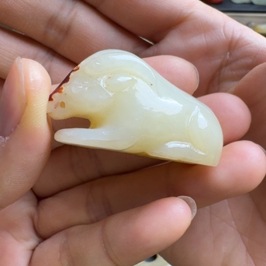 和田玉挂件未镶嵌独****3