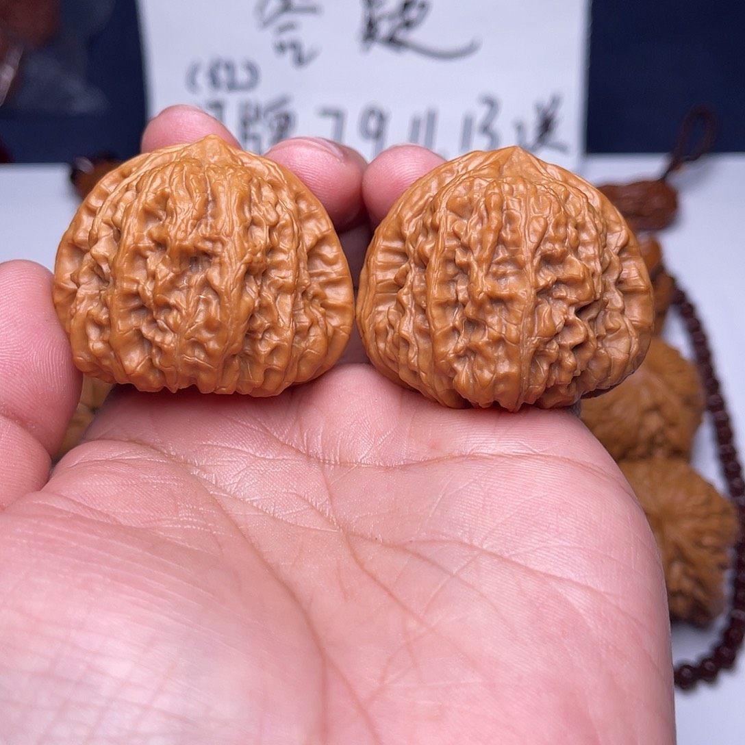 文玩核桃把件43平谷凹底7-5