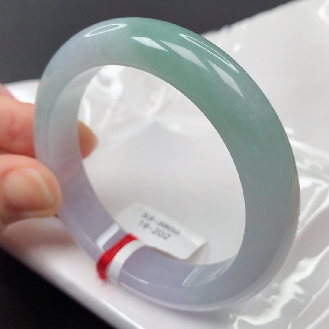 【闪购商品】翡翠手镯未镶嵌33号正圈19202-53