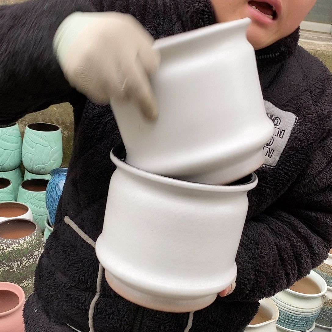 紫砂花盆正品口20高18