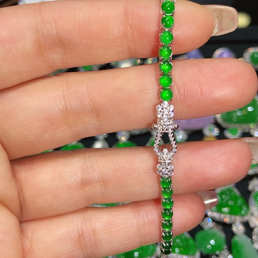 【闪购商品】翡翠手链未镶嵌天然翡翠