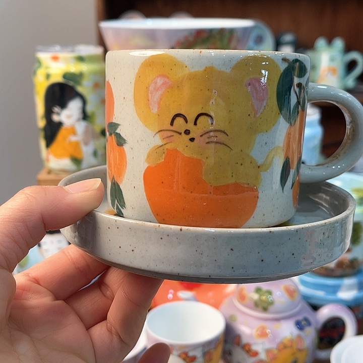 陶景德镇釉下手绘陶瓷 