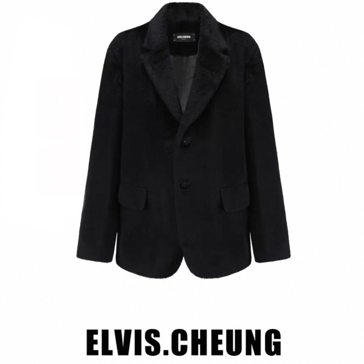 ELVIS.CHEUNG蒋云秋冬皇室婴驼阔版西装外套