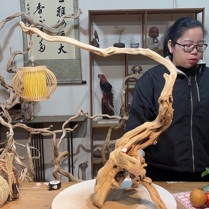 木杜鹃根根艺摆件3