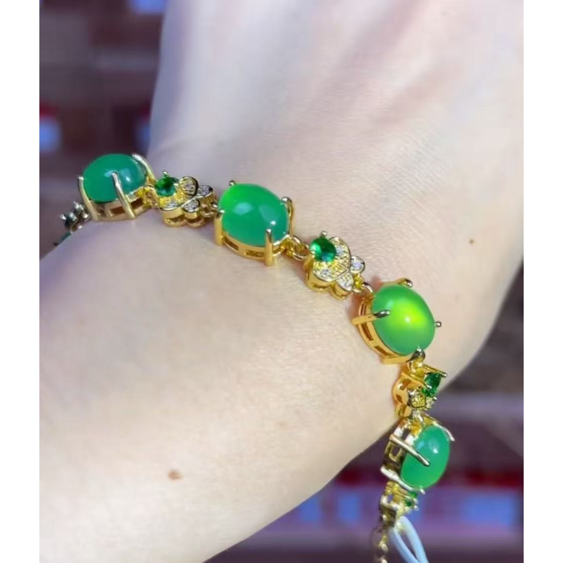 A102 天然玉石 精品手串（无礼盒）