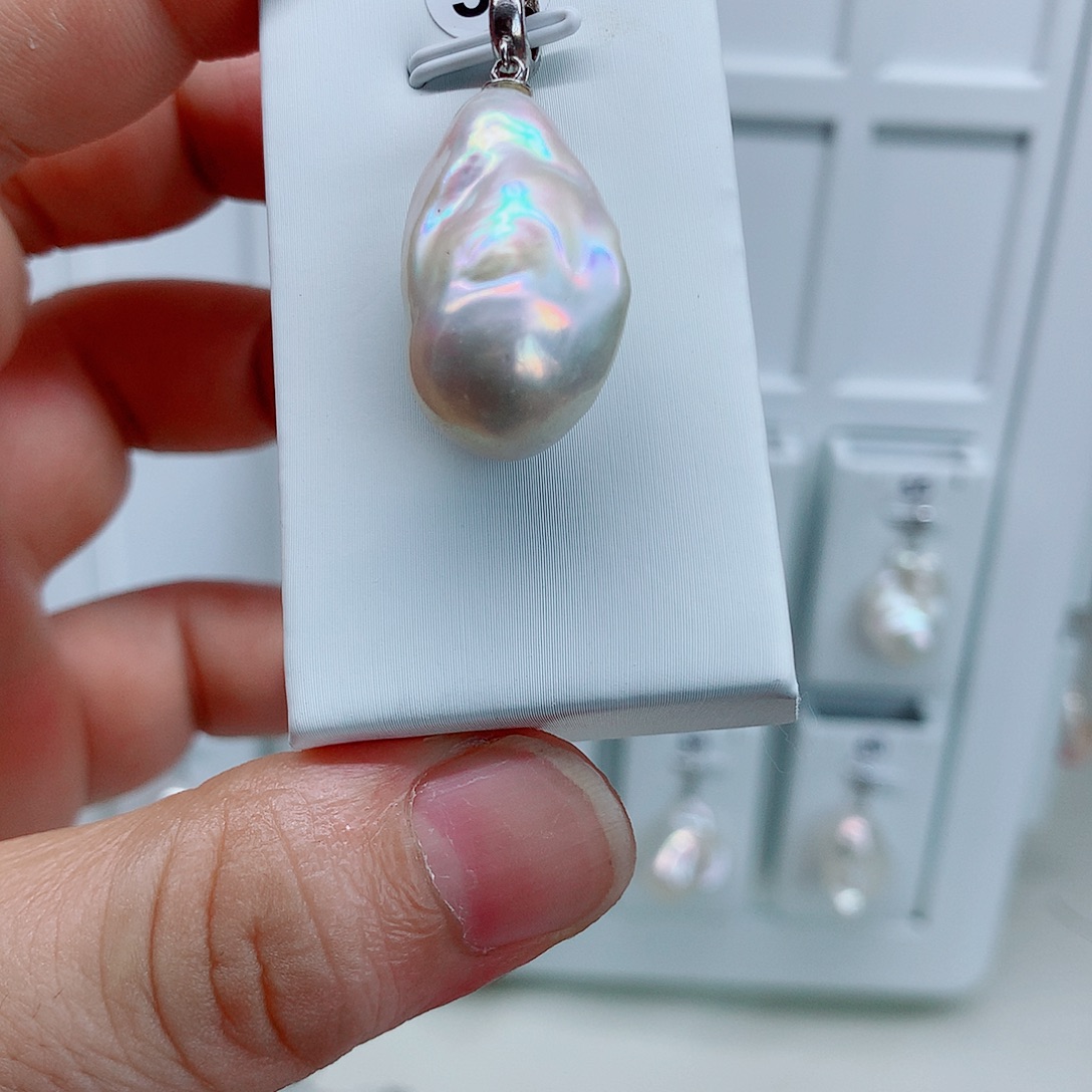 淡水珍珠合金吊坠(不含链)