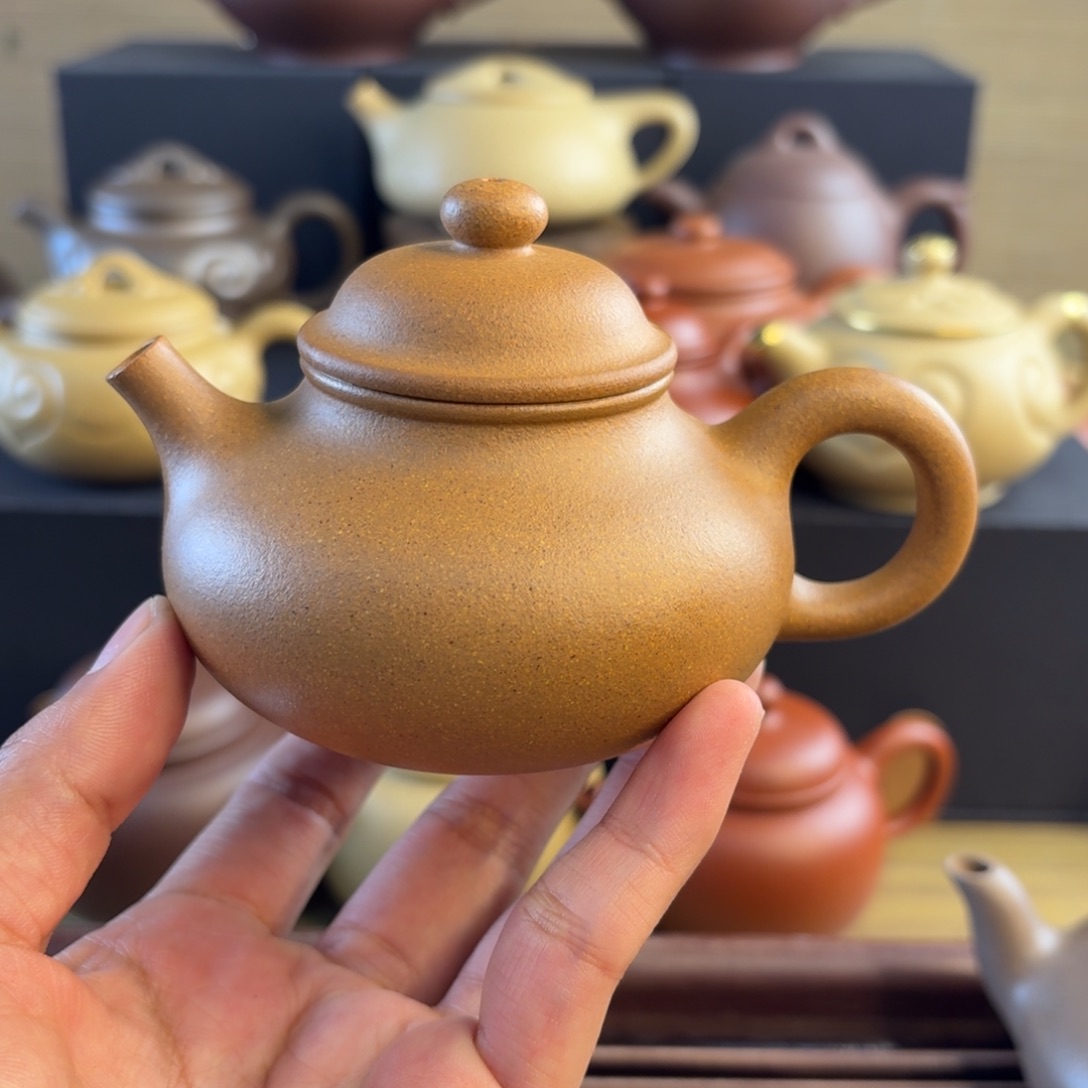 段泥茶壶年底福利老宕口黄金段满砂半手