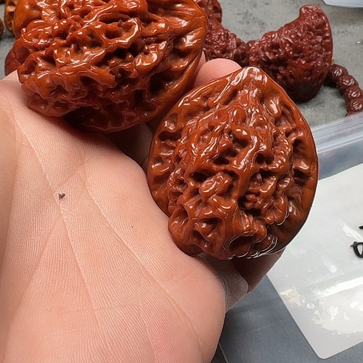 爱***姜吊坠文玩核桃官帽032