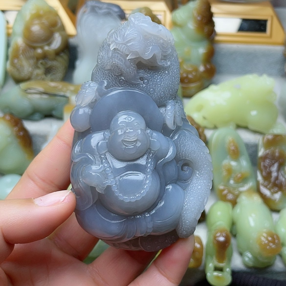 【闪购商品】未镶嵌和田玉挂件乘****哥