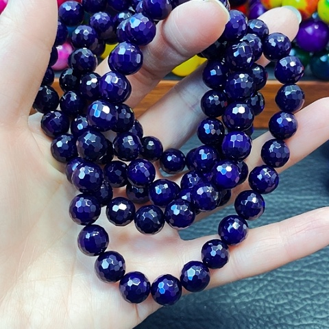 玛瑙/玉髓手链未镶嵌紫杉醇切面108