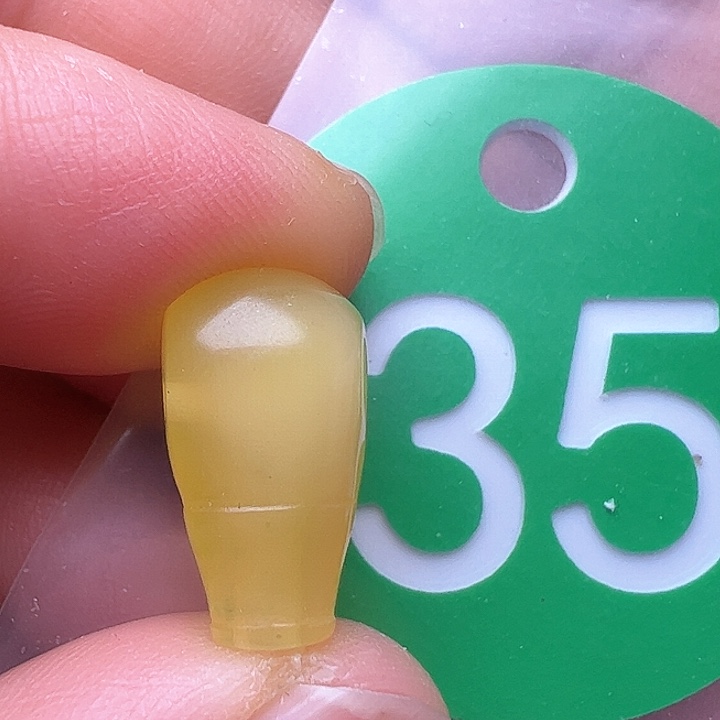 蜜蜡裸石未镶嵌花粉9m m