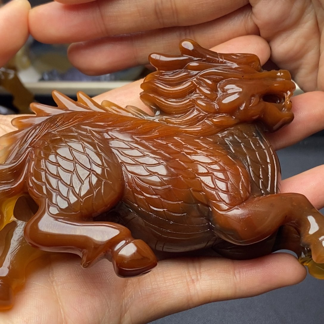 華***澔玛瑙/玉髓未镶嵌摆件