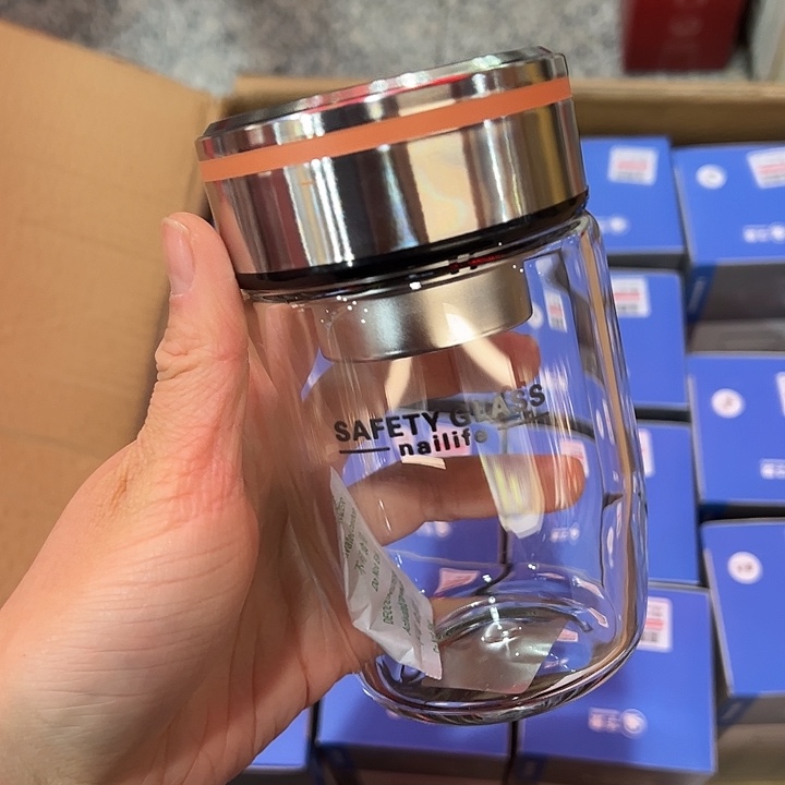 那艾生活玻璃杯330330黄色