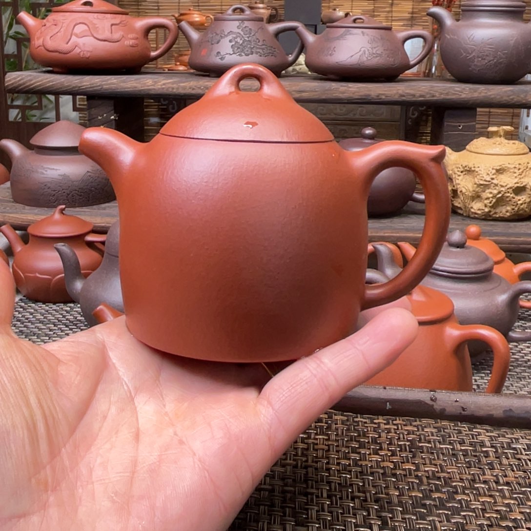 紫砂茶壶宜兴原矿紫砂手工制190