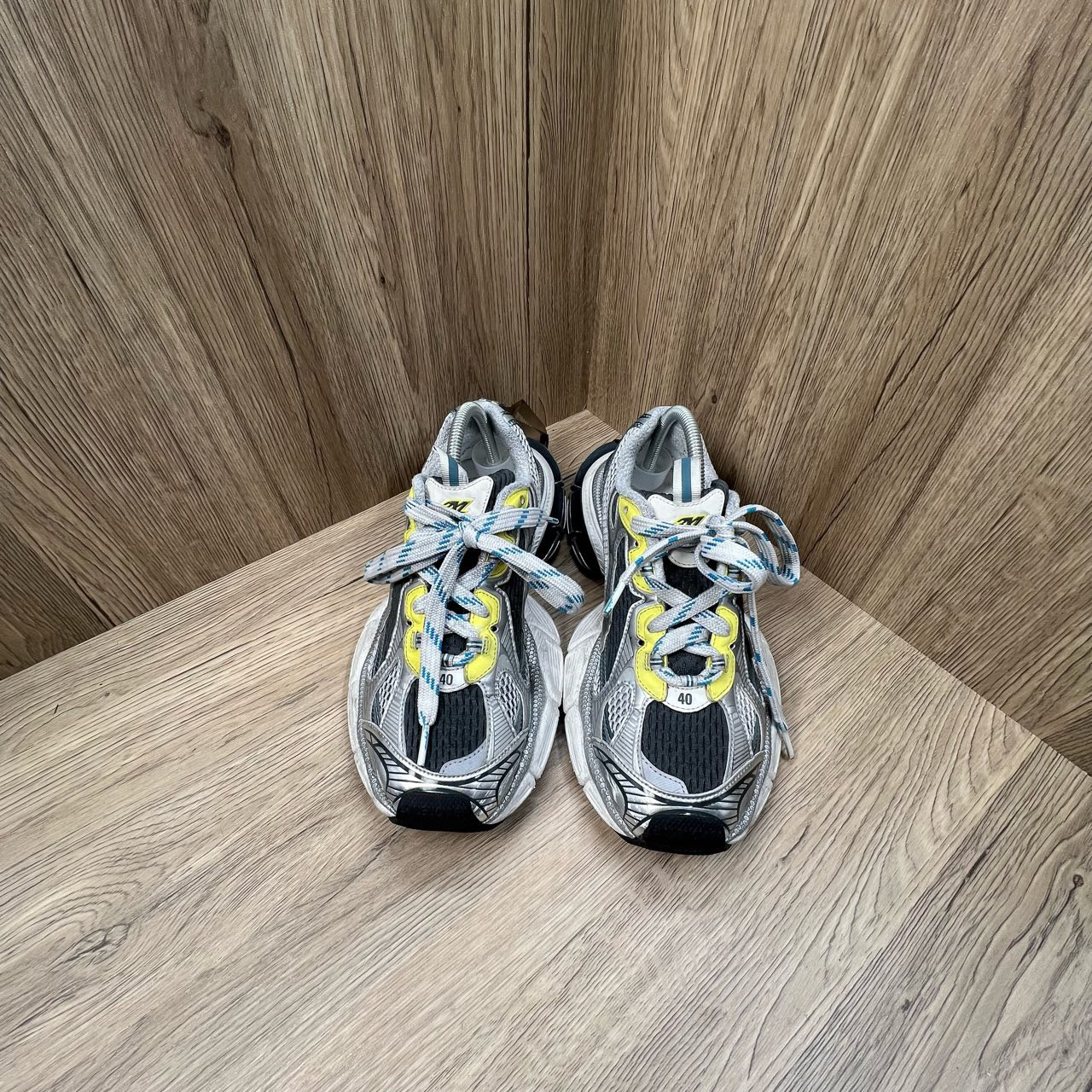 95新 Balenciaga/巴黎世家 3XL 灰蓝色老爹鞋 40码/95新/无配件