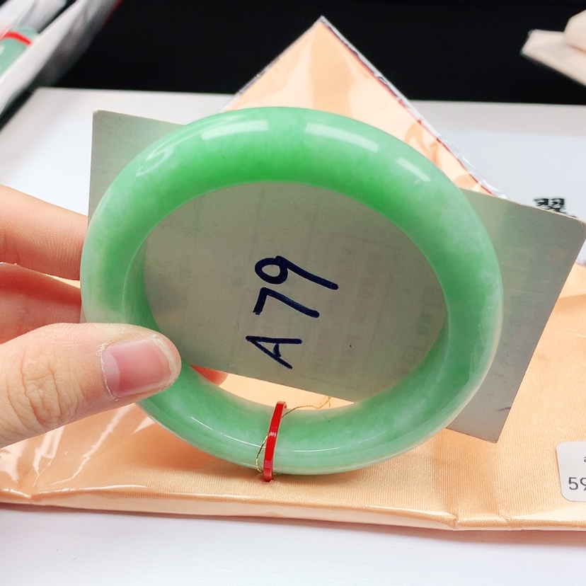 【闪购商品】翡翠手镯未镶嵌天然缅甸a货手镯59